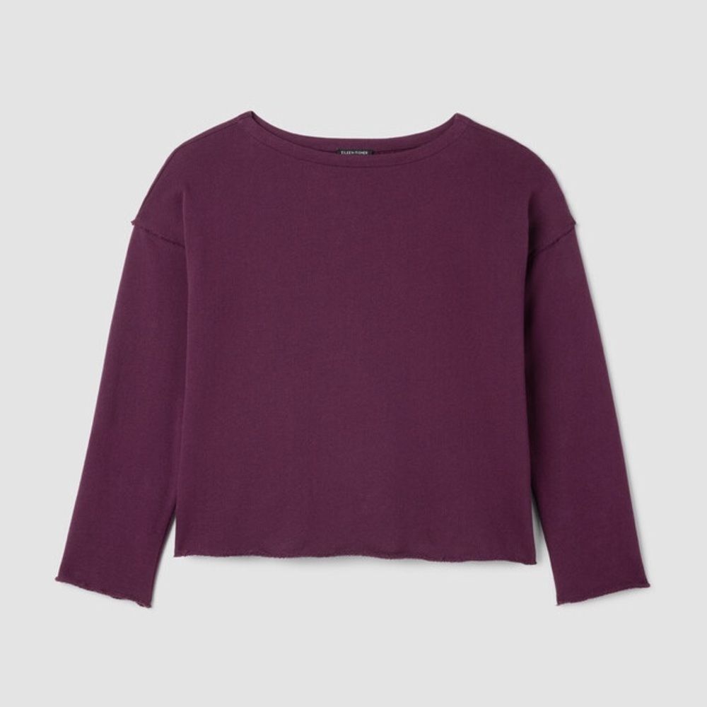 Eileen Fisher Lightweight Organic Cotton Terry Box-Top 1X – Excellent Condition